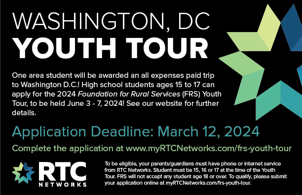 FRS Youth Tour Application Deadline is March 12, 2024